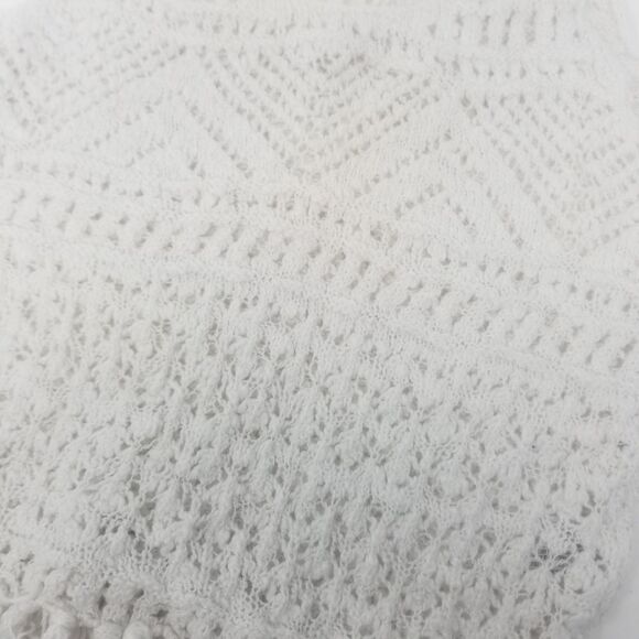 Mossimo Crocheted White Tank Top Size XSmall - Picture 4 of 6